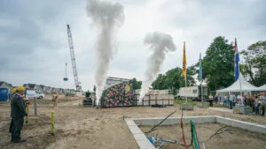 bouwplaats opening co2 jets en valdrop