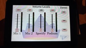 Volume Control Pannel Allen & Heath AHM mixer