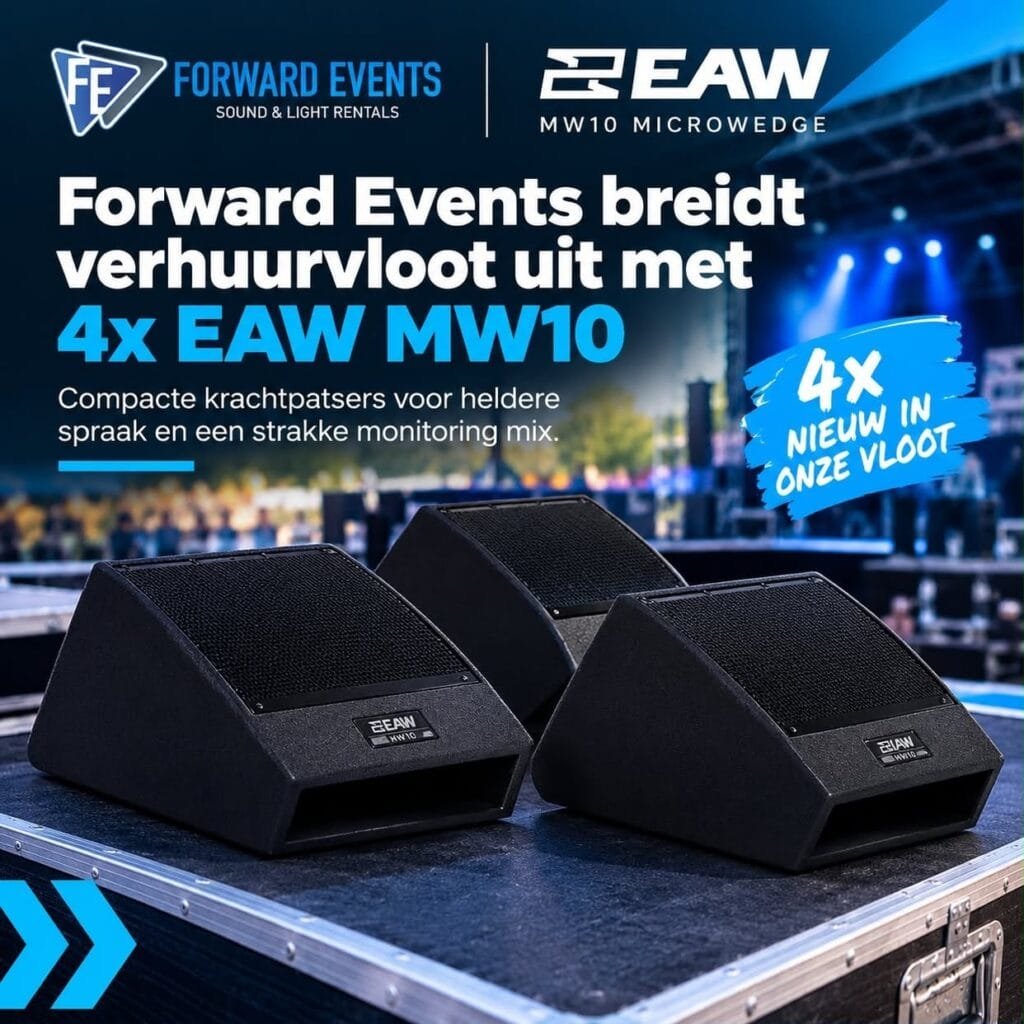 Forward Events breidt verhuurvloot uit met 4x EAW MW10